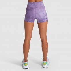 Aivory Tie Dye Shorts - Mauve Purple
