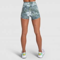 Aivory Tie Dye Shorts - Moss Green