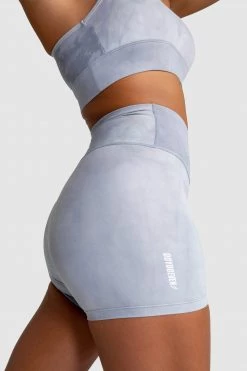 Aivory Tie Dye Shorts - Slate Grey