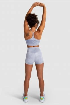 Aivory Tie Dye Shorts - Slate Grey