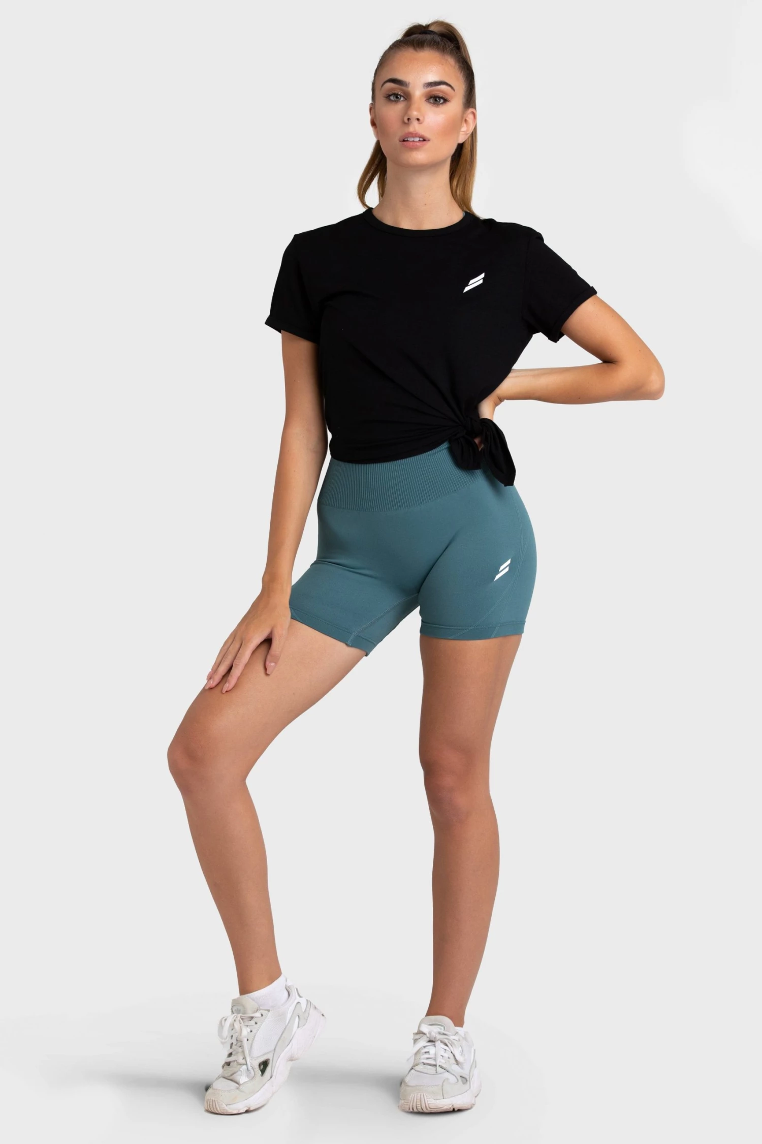 Darren Womens Tie-Up Tee - Black