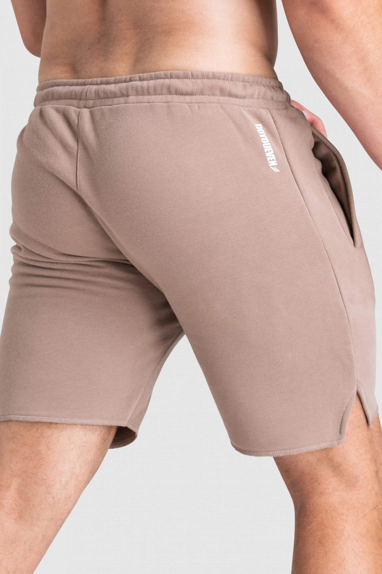 Aivory Tri-Mark Cotton Shorts - Light Taupe