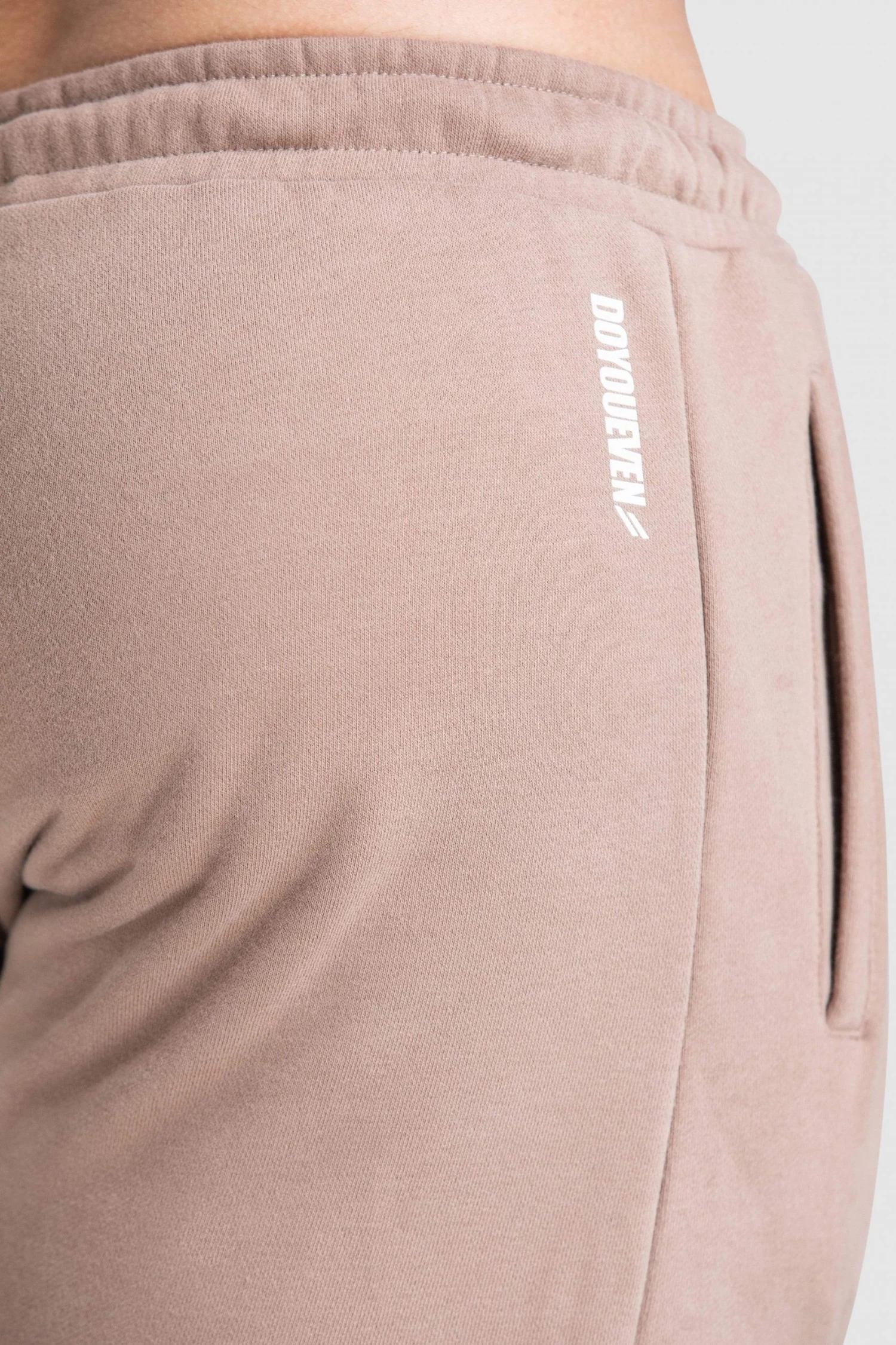 Aivory Tri-Mark Cotton Shorts - Light Taupe