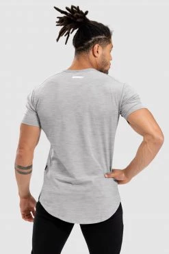 Aivory Tri-Mark Drop Tee - Grey T-Shirts & Tops