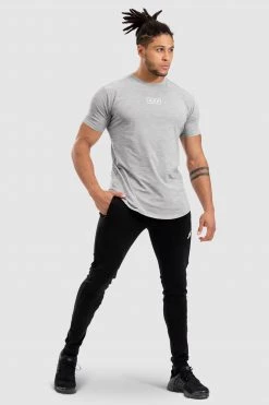 Aivory Tri-Mark Drop Tee - Grey T-Shirts & Tops