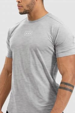 Aivory Tri-Mark Drop Tee - Grey T-Shirts & Tops