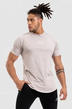 Aivory T-Shirts & Tops Tri-Mark Drop Tee - Taupe