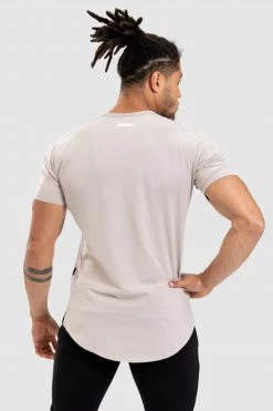 Aivory T-Shirts & Tops Tri-Mark Drop Tee - Taupe