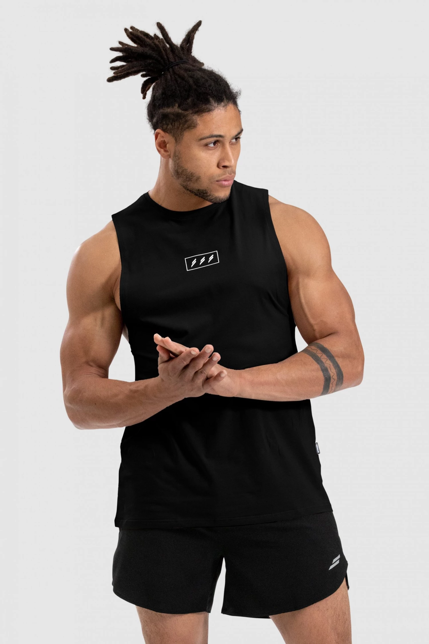 Aivory Tri-Mark Muscle Tank - Black Mens