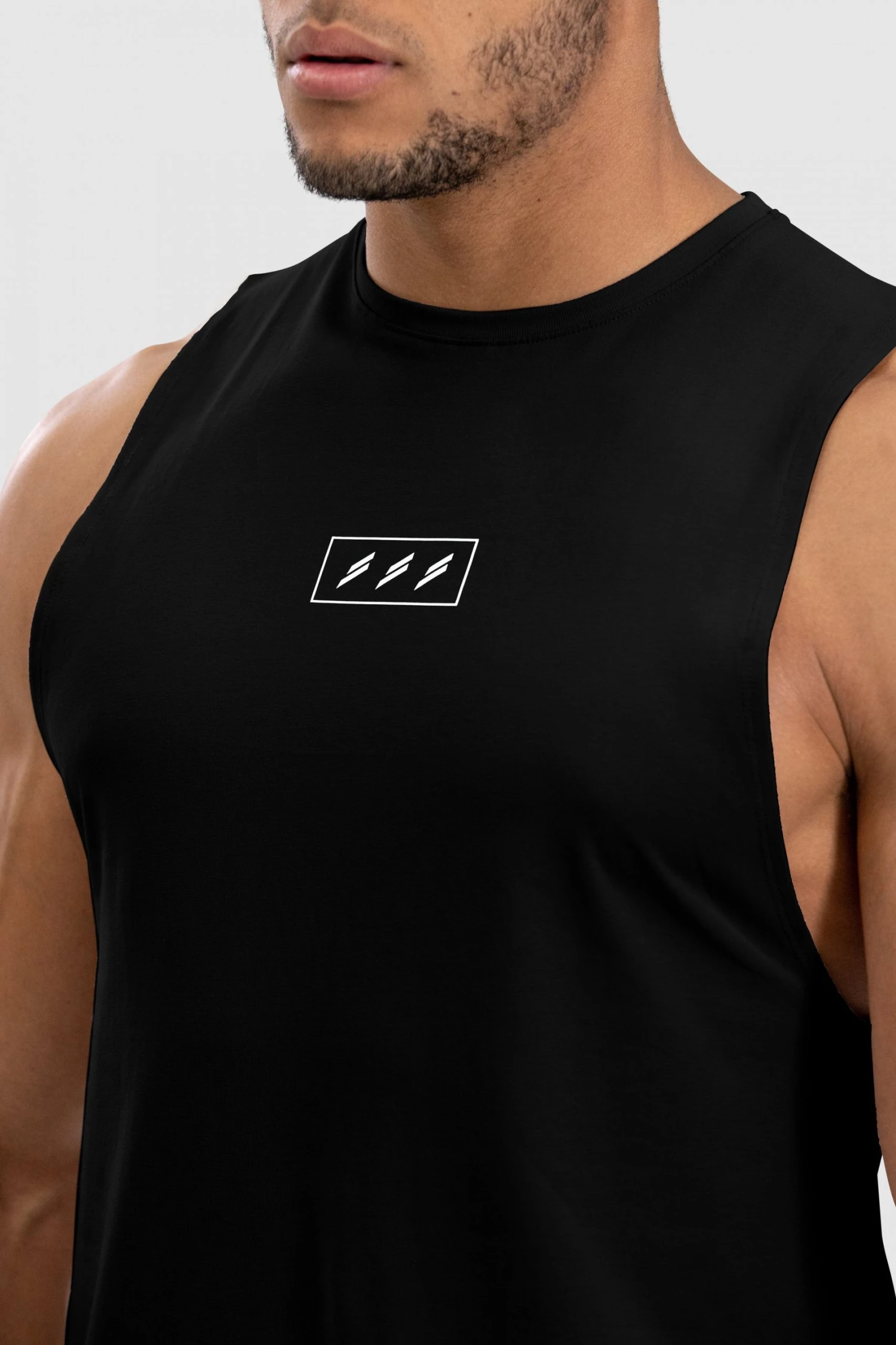 Aivory Tri-Mark Muscle Tank - Black Mens