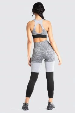 Female Outlet Womens Trinity Seamless Crop - Luna Black