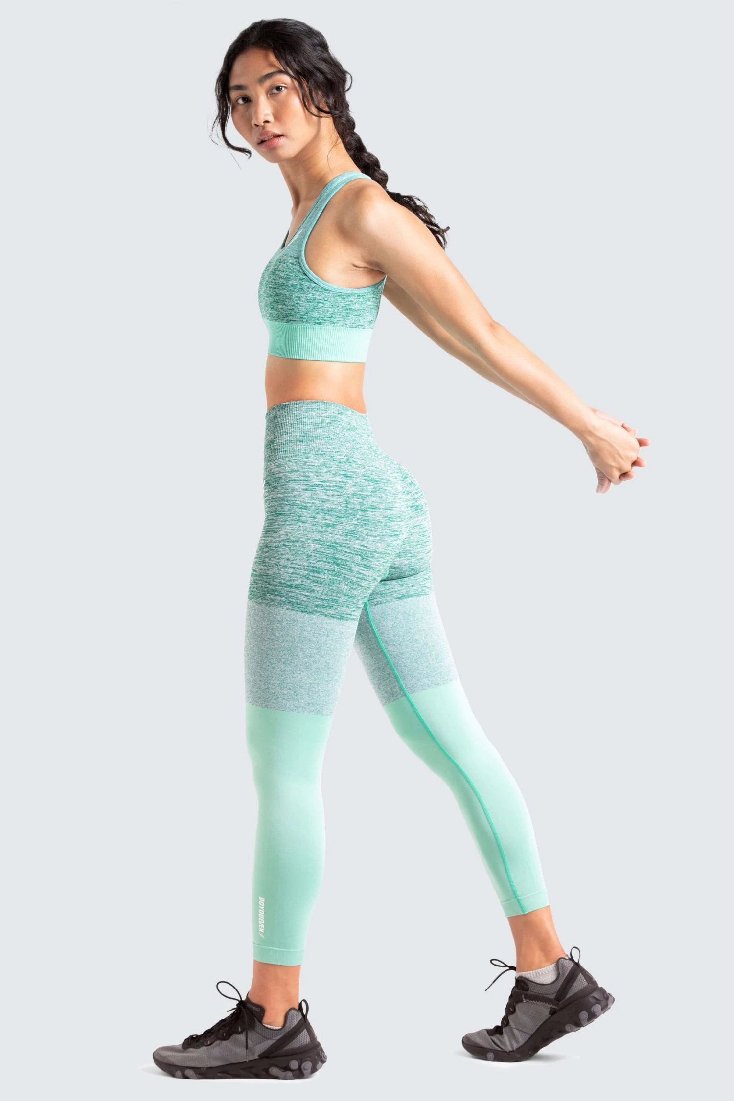 Female Outlet Trinity Seamless Crop - Mint Green Womens