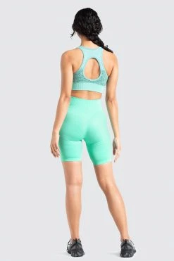 Female Outlet Trinity Seamless Crop - Mint Green Womens