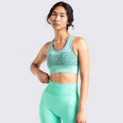Female Outlet Trinity Seamless Crop - Mint Green Womens