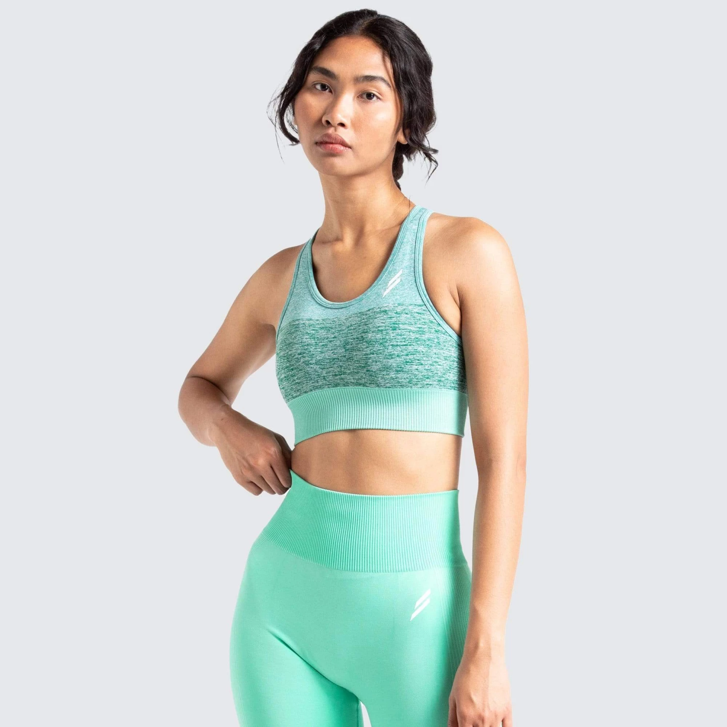 Female Outlet Trinity Seamless Crop - Mint Green Womens