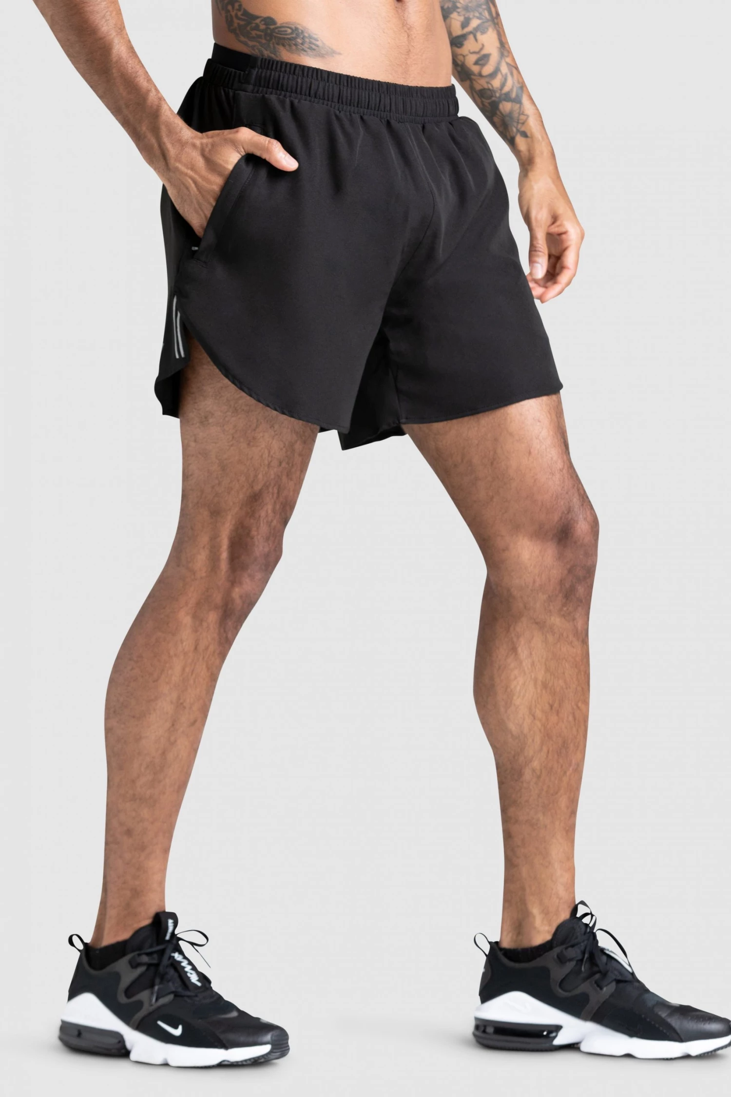 Darren Mens Ultra Running Shorts - Black