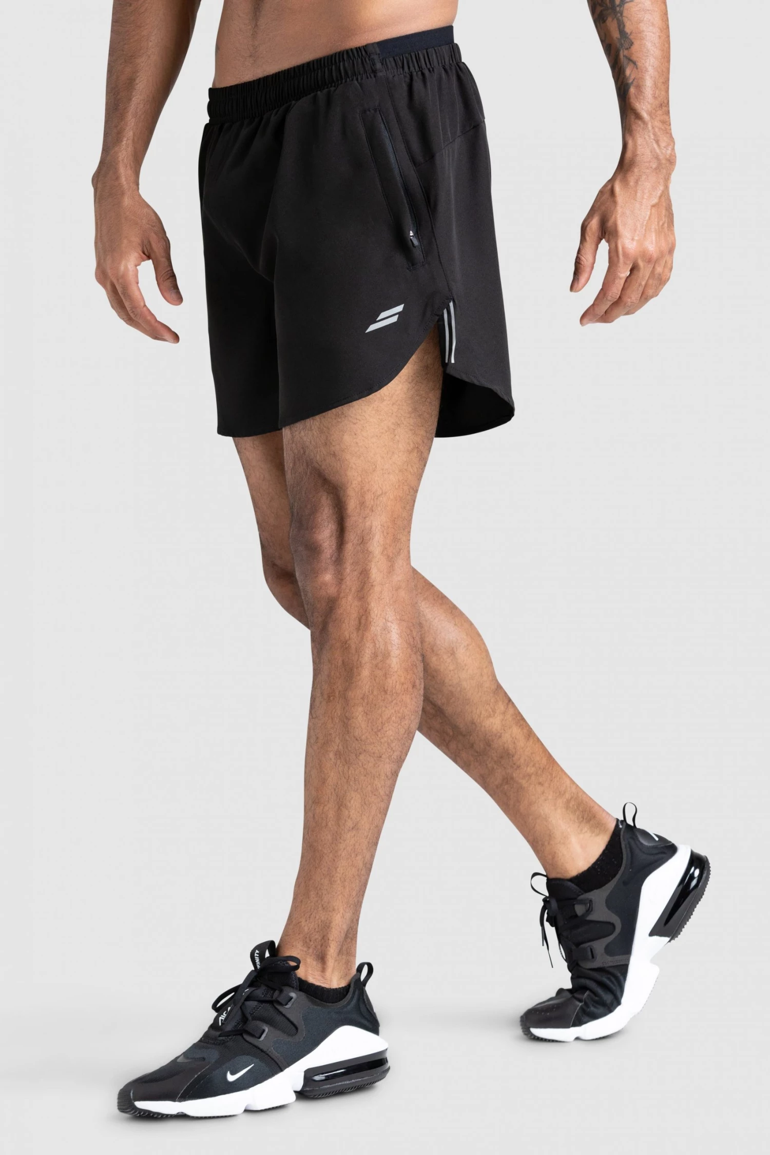 Darren Mens Ultra Running Shorts - Black