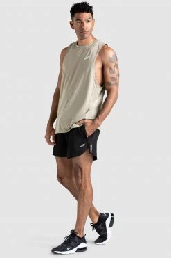 Darren Mens Ultra Running Shorts - Black