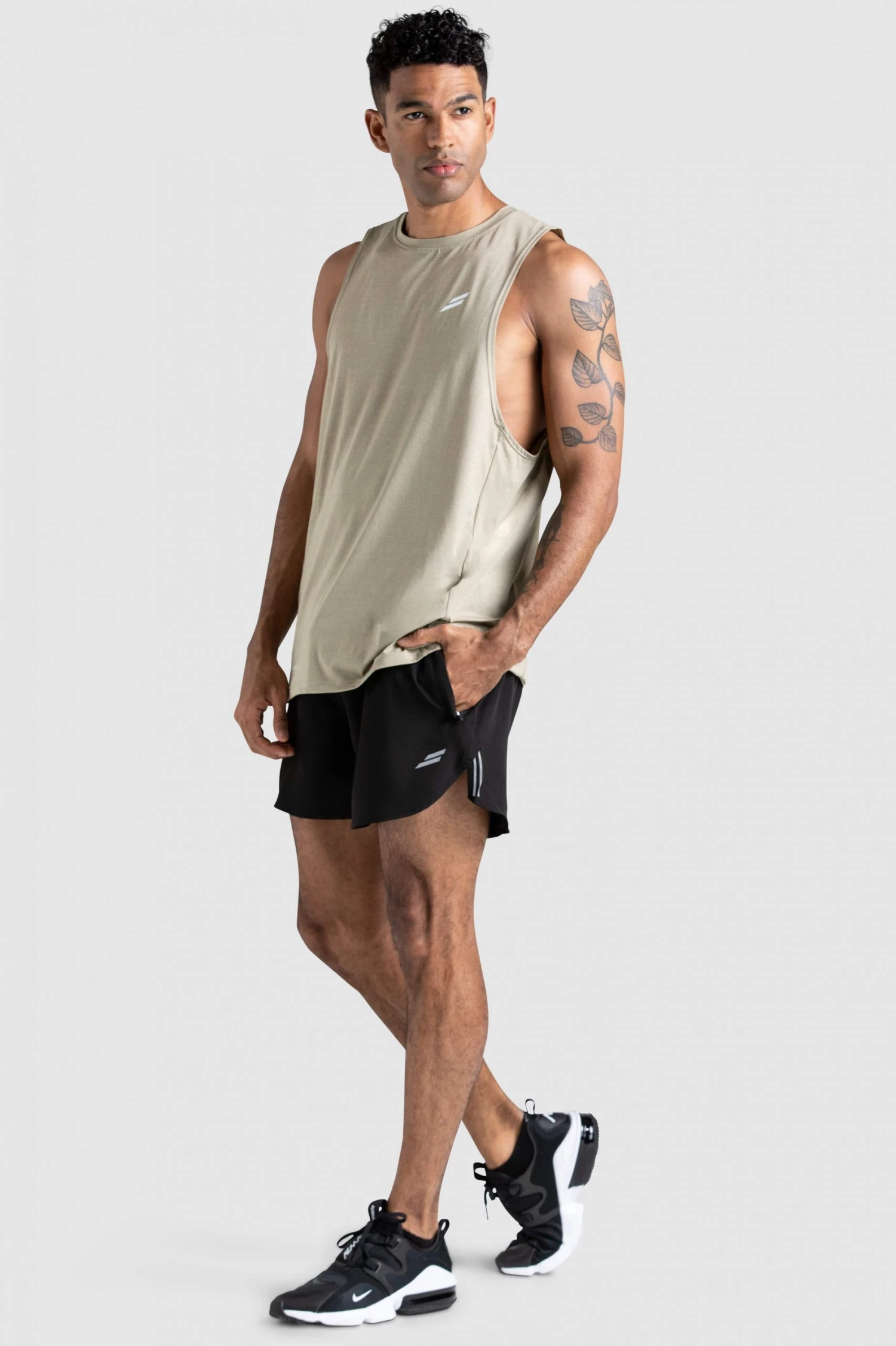 Darren Mens Ultra Running Shorts - Black