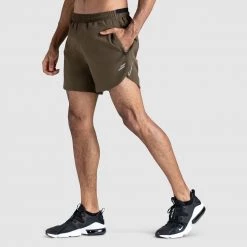 Male Outlet Ultra Running Shorts - Olive
