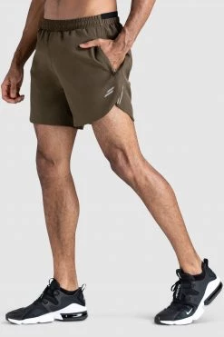 Male Outlet Ultra Running Shorts - Olive