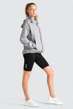 Female Outlet Womens Unisex Marked Running Jacket - Grey