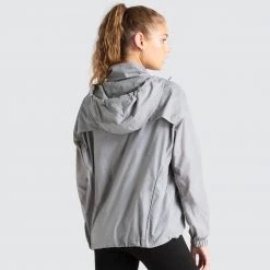 Female Outlet Womens Unisex Marked Running Jacket - Grey