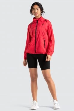 Female Outlet Unisex Marked Running Jacket - Red