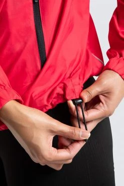 Female Outlet Unisex Marked Running Jacket - Red