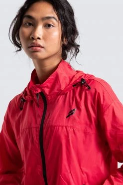 Female Outlet Unisex Marked Running Jacket - Red