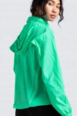 Female Outlet Unisex Marked Running Jacket - Teal