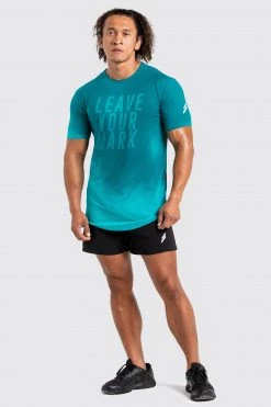 Aivory Mens VictoryDrip Drop Tee - Leave Your Mark - Turquoise
