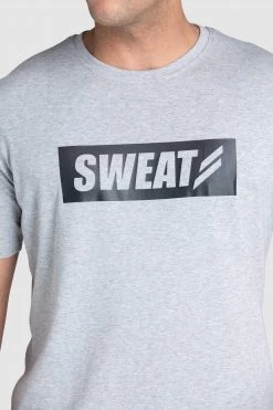 Aivory VictoryDrip Regular Fit Tee - One Sweat Closer - Grey Marl Mens