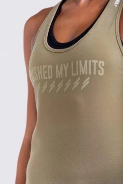 Female Outlet VictoryDrip Tank - Pushed My Limits - Sage