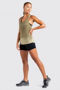 Female Outlet VictoryDrip Tank - Pushed My Limits - Sage