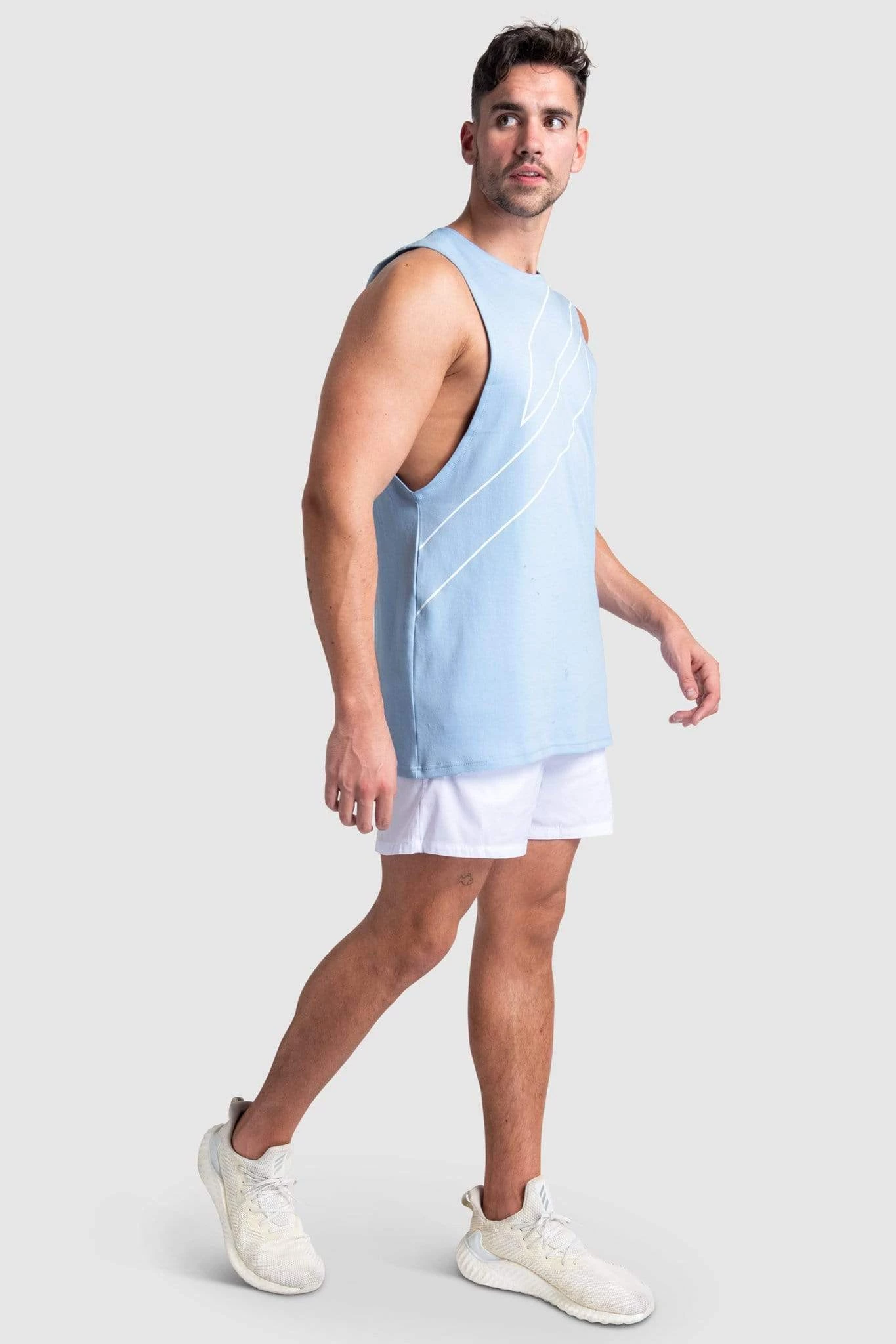 Aivory Mens VictoryDrip V2 Muscle Tank - Dripping In Victory - Sky Blue