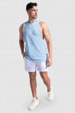 Aivory Mens VictoryDrip V2 Muscle Tank - Dripping In Victory - Sky Blue
