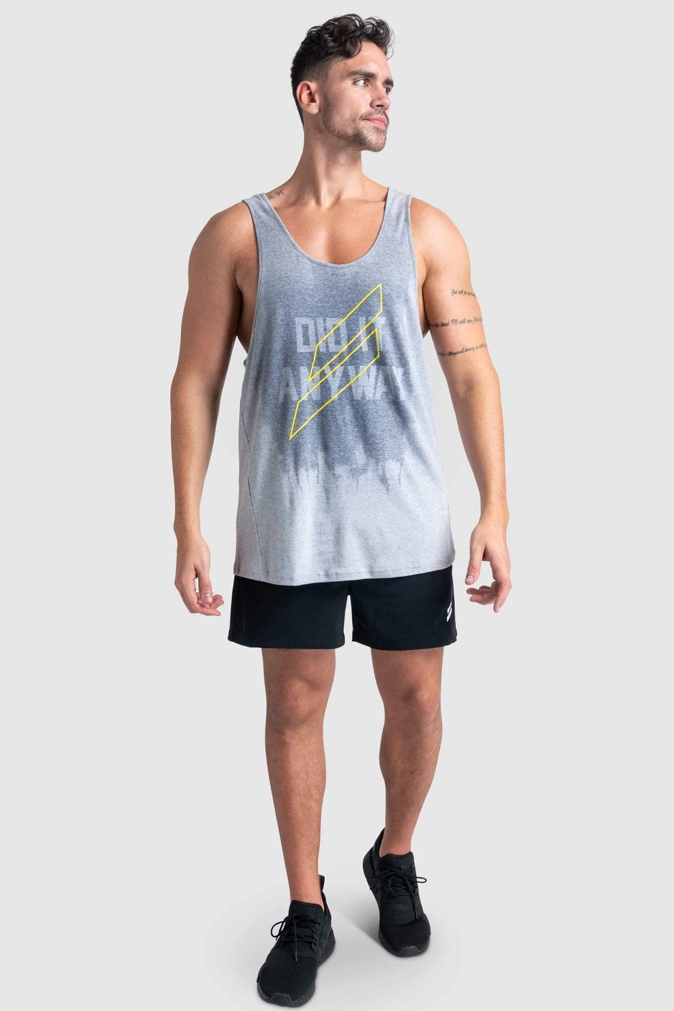 Aivory Mens VictoryDrip V2 Singlet - Did It Anyway - Grey Marl