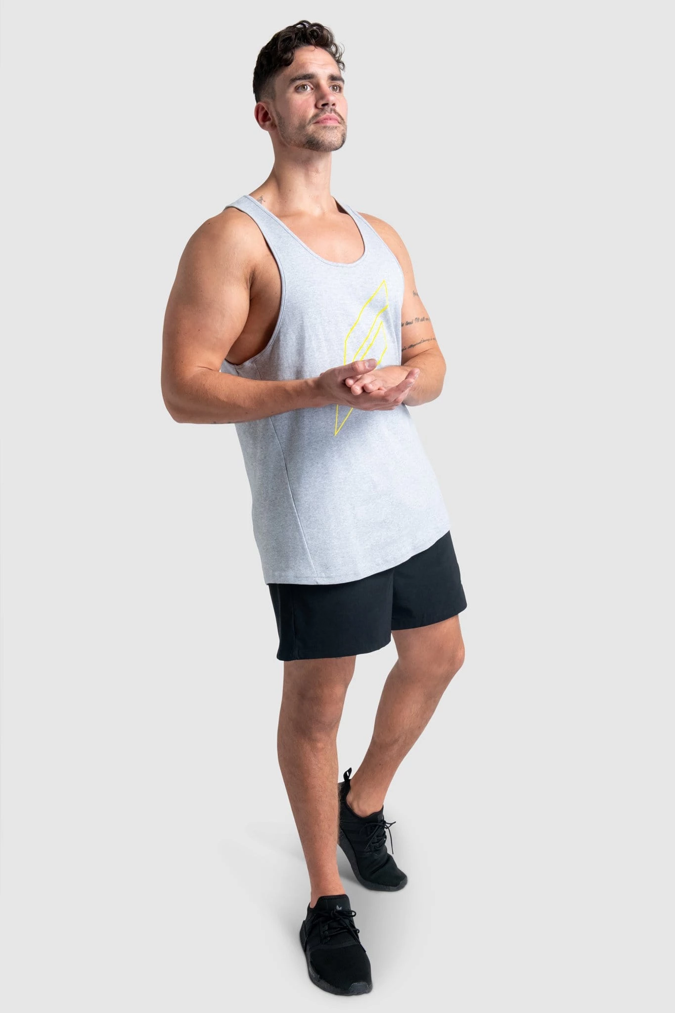 Aivory Mens VictoryDrip V2 Singlet - Did It Anyway - Grey Marl
