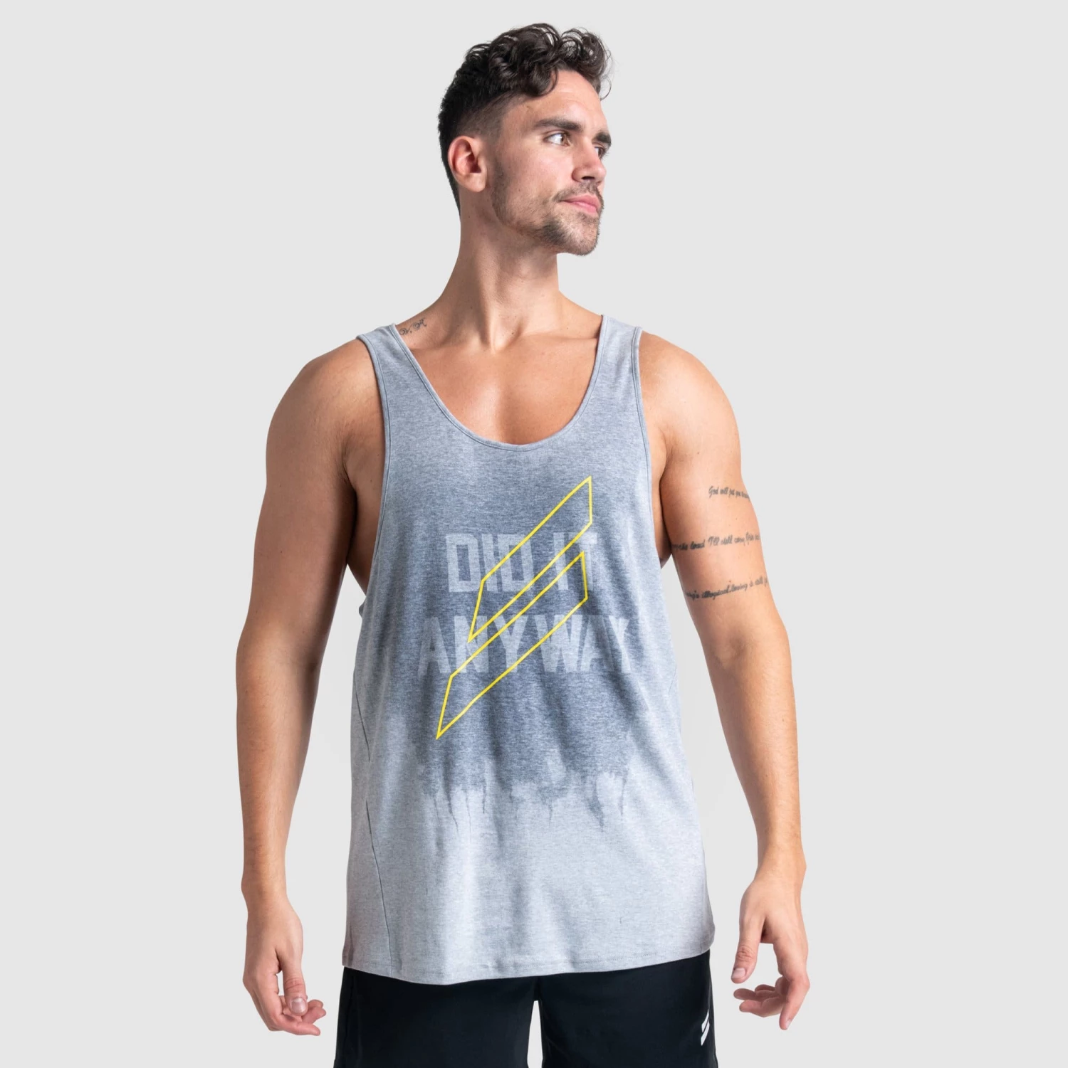Aivory Mens VictoryDrip V2 Singlet - Did It Anyway - Grey Marl