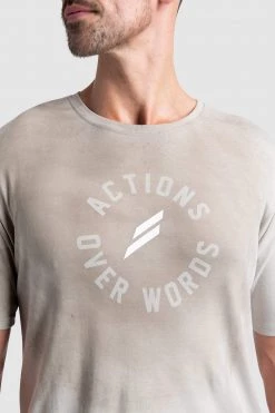 Aivory VictoryDrip V2 Tee - Actions Over Words - Beige Mens