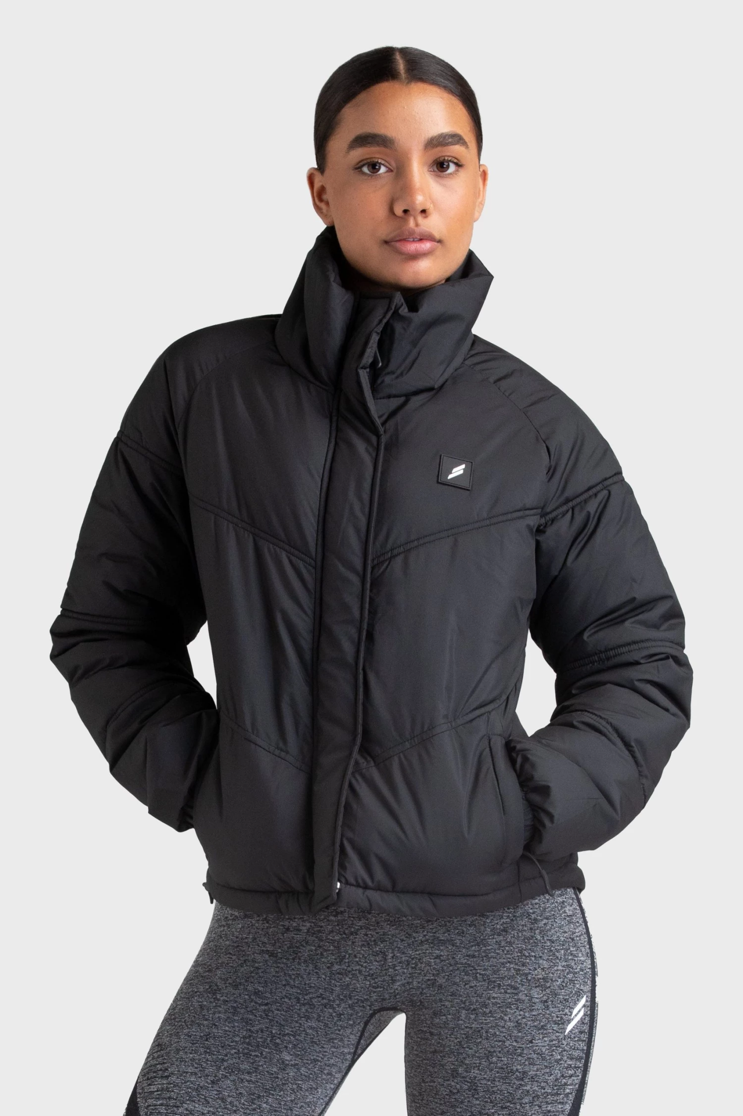 Darren Women's Mark Puffer Jacket - Black